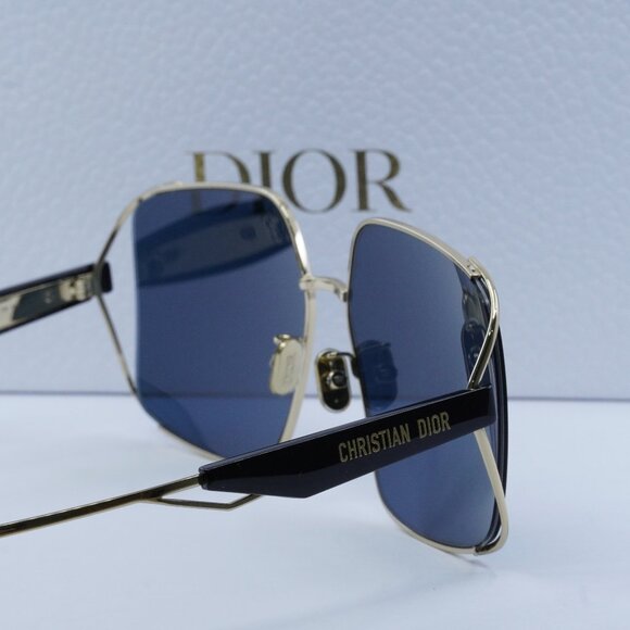 Dior ARCHIDIOR S1U B0B0 Square Sunglasses - Gold/Blue main image 9
